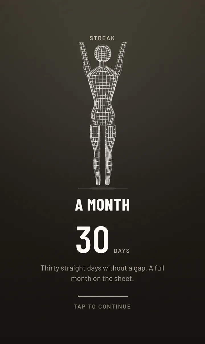 The Fighter Cut dashboard for Mara Delgado, an invented flyweight four weeks out: a week of
daily fluid entries logged alongside morning body mass, shown as a record of what was actually
drunk rather than a target to hit. FABRICATED — an example, never a client.